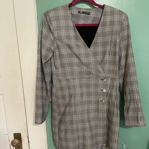Zara, plaid blazer dress never worn